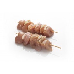Brochette de filet de poulet nature (oignons)
