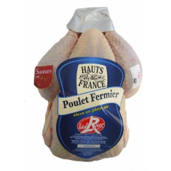 Poulet fermier blanc Hauts de France Label Rouge