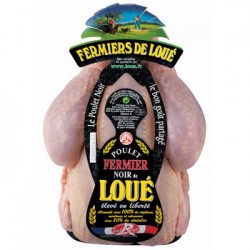 Poulet fermier noir de LOUE Label Rouge