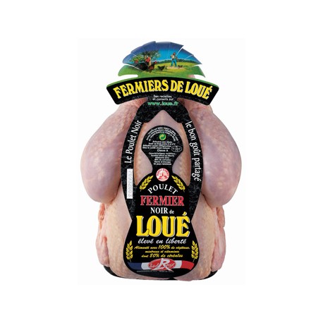 Poulet fermier noir de LOUE Label Rouge